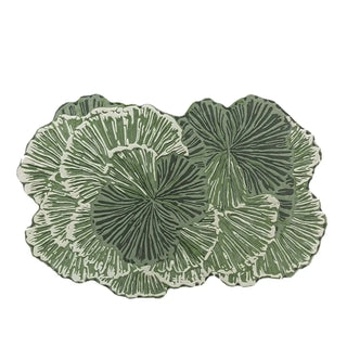 French Retro Irregular Wool Rug | Pink & Green Floral Living Room Rug-GraffitiWallArts