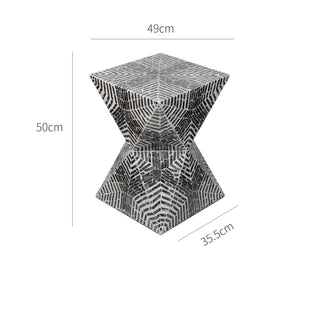 French-Style Seashell Side Table – Luxury Corner Table-Graffitiwallarts.com