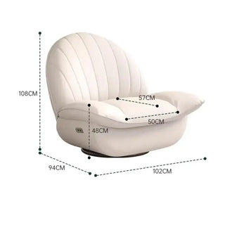 Genuine Leather Electric Massage Recliner – Luxury Single Sofa Cabin Chair