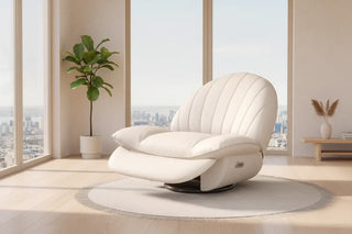 Genuine Leather Electric Massage Recliner – Luxury Single Sofa Cabin Chair