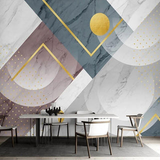 3D Jazz White Light Geometric Wallpaper for Home Wall Decor-Geometric Shapes Wallpaper