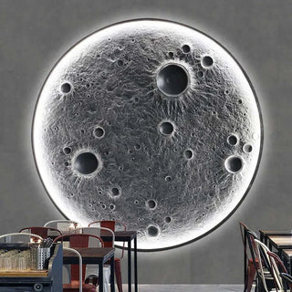 3D Moon LED Wall Lamp - Wall Decor-LED Wall Art