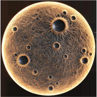 3D Moon LED Wall Lamp - Wall Decor-LED Wall Art