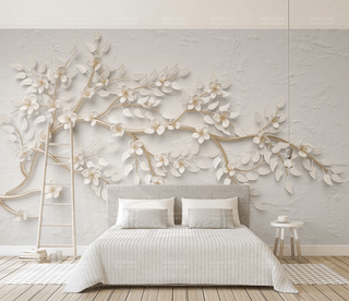 3D Tree Bended Branches Wallpaper Murals-Trees Wallpaper