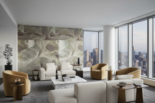 3D Wave Mountains Wallpaper Mural
