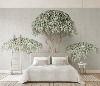 3D Wide Green Tree Wallpaper Murals an Immersive Experience-Trees Wallpaper