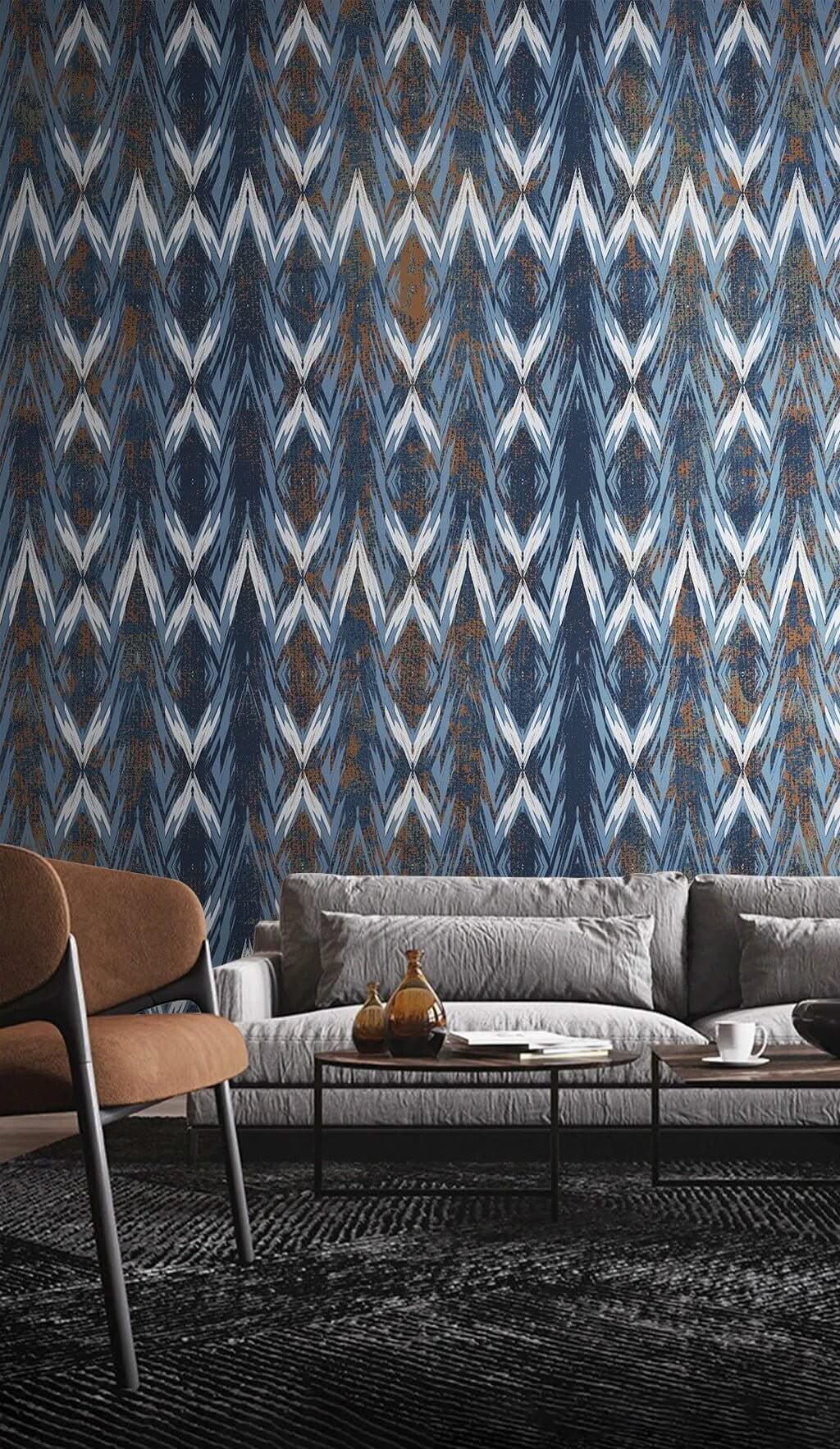 Abstract Glaze Pattern Wallpaper Mural | Geometric Shapes Wallpaper ...