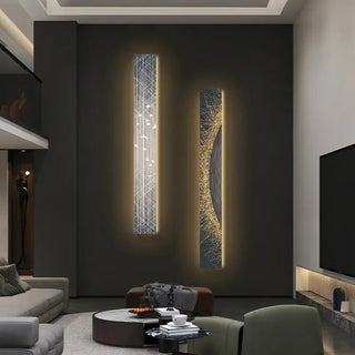 Abstract LED Indoor Panel Wall Lamp-Wall Lights