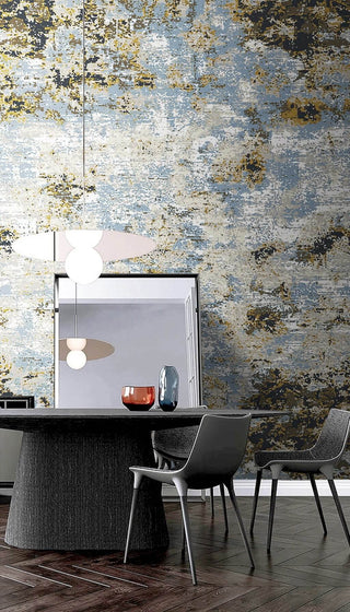 Abstract Rustic Brushed Wallpaper Mural-Geometric Shapes Wallpaper