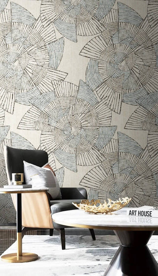 Abstract Swirl Pattern Wallpaper Mural-Geometric Shapes Wallpaper