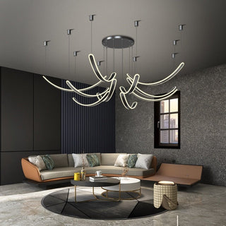 Acrylic Belts Chandelier: Sleek and Stylish Lighting-Chandeliers