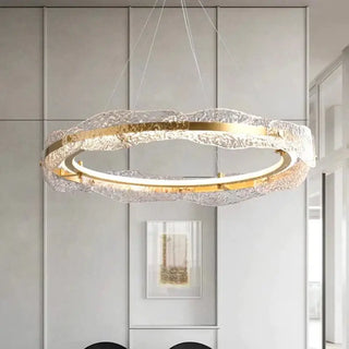 Acrylic Glass Rings Bezel Chandelier Lighting-Chandeliers