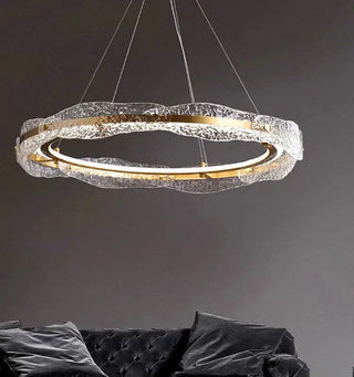 Acrylic Glass Rings Bezel Chandelier Lighting-Chandeliers