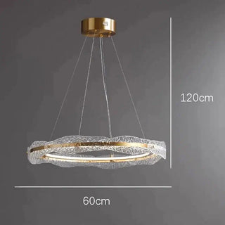Acrylic Glass Rings Bezel Chandelier Lighting-Chandeliers
