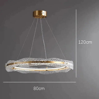 Acrylic Glass Rings Bezel Chandelier Lighting-Chandeliers