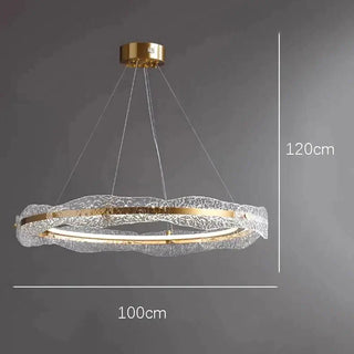 Acrylic Glass Rings Bezel Chandelier Lighting-Chandeliers