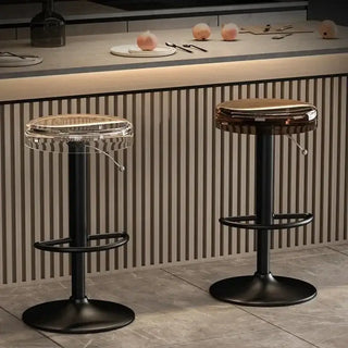 Acrylic High-End Kitchen Island Counter bar Stool-Bar Stools