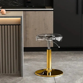 Acrylic High-End Kitchen Island Counter bar Stool-Bar Stools