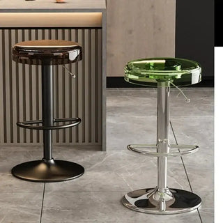 Acrylic High-End Kitchen Island Counter bar Stool-Bar Stools