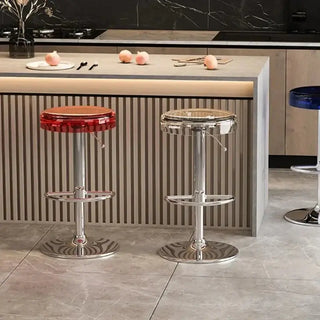 Acrylic High-End Kitchen Island Counter bar Stool-Bar Stools