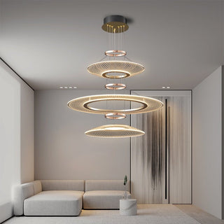 Acrylic Rings Creative Chandelier-Chandeliers