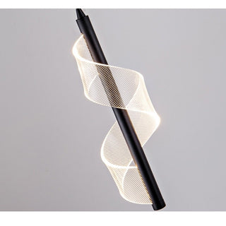 Acrylic Spiral Stairs Chandelier – Lighting for Large Spaces-Staircase Chandeliers