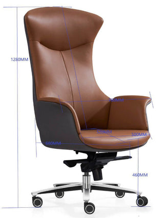 Adjustable Executive Luxury Office Chair – Ergonomic Swivel Leather Chair-Office Chairs
