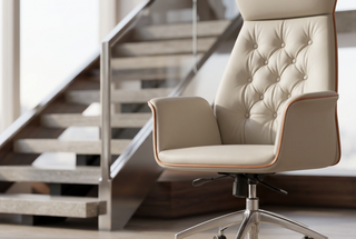 Adjustable Swivel Leather Executive Office Chair – Ergonomic Recliner