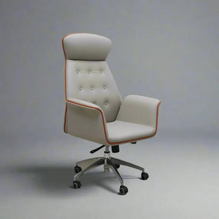 Adjustable Swivel Leather Executive Office Chair – Ergonomic Recliner-Office Chairs