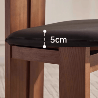 Afro Design Dining Chairs – Solid Walnut Wood Construction