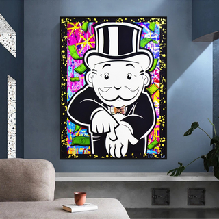 Alec Monopoly Give Me Money Canvas Wall Art-Wall Posters