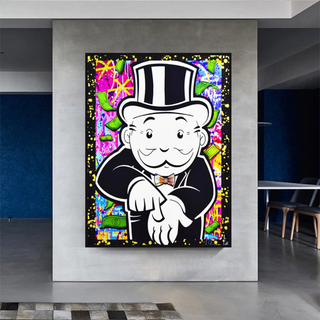 Alec Monopoly Give Me Money Canvas Wall Art-Wall Posters