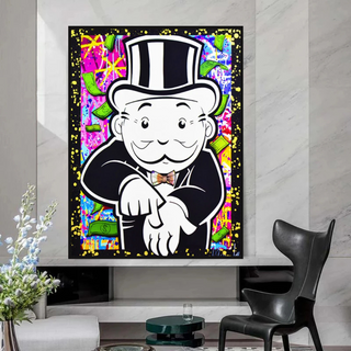 Alec Monopoly Give Me Money Canvas Wall Art-Wall Posters