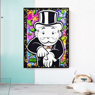 Alec Monopoly Give Me Money Canvas Wall Art-Wall Posters