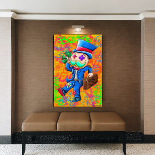 Alec Monopoly Goat Millionaire Canvas Wall Art-Wall Posters