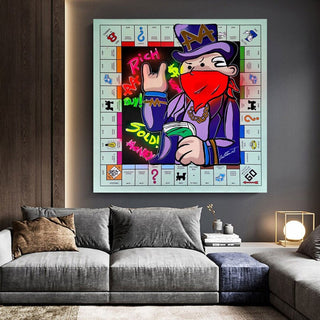 Alec Monopoly Masked Canvas Wall Art-Wall Posters