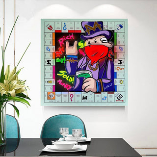 Alec Monopoly Masked Canvas Wall Art-Wall Posters