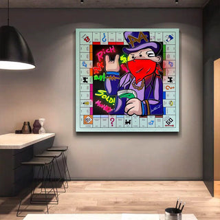 Alec Monopoly Masked Canvas Wall Art-Wall Posters