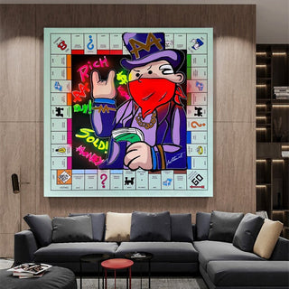 Alec Monopoly Masked Canvas Wall Art-Wall Posters