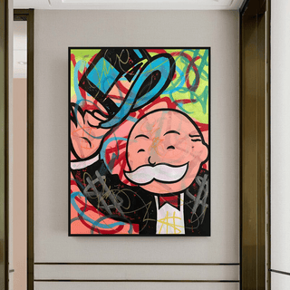 Alec Monopoly Millionaire Canvas Wall Art - Inspiring Home Decor-Wall Posters