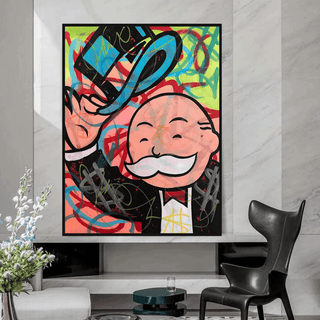 Alec Monopoly Millionaire Canvas Wall Art - Inspiring Home Decor-Wall Posters
