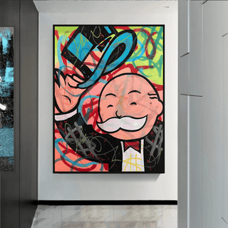 Alec Monopoly Millionaire Canvas Wall Art - Inspiring Home Decor-Wall Posters