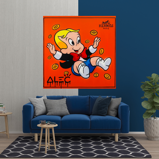 Alec Monopoly Richie Rich Money Man Canvas Wall Art-Wall Posters