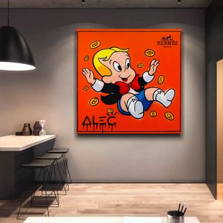 Alec Monopoly Richie Rich Money Man Canvas Wall Art-Wall Posters