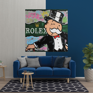 Alec Monopoly Rolex Money Man Canvas Wall Art-Wall Posters