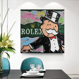 Alec Monopoly Rolex Money Man Canvas Wall Art-Wall Posters