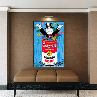 Alec Monopoly Tomato Soup Canvas Wall Art-Wall Posters