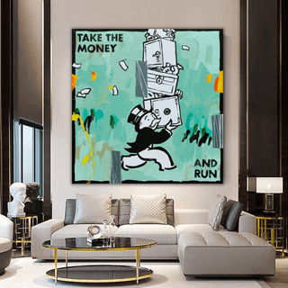 Alec Monopoly Wall Art: Take the Money and Run-Wall Posters