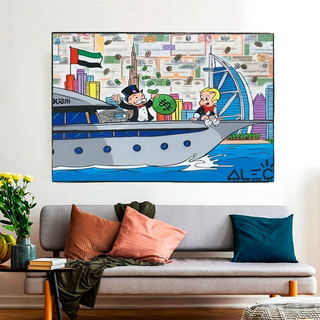 Alec Monopoly and Richie Graffiti Canvas Wall Art-Wall Posters