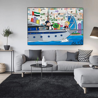 Alec Monopoly and Richie Graffiti Canvas Wall Art-Wall Posters